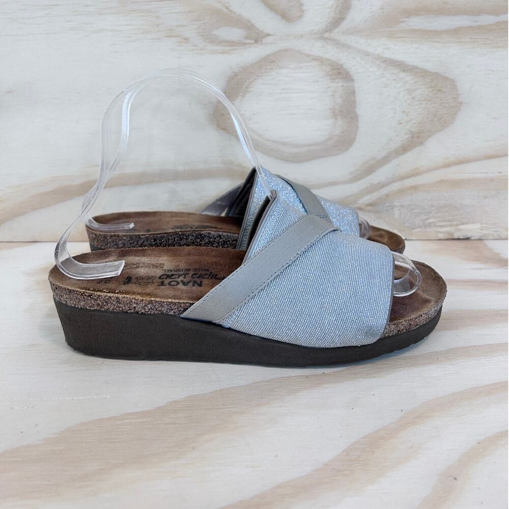 Naot - Marion Stretch - Slide Sandals - Gray/Brown - Women's - 6